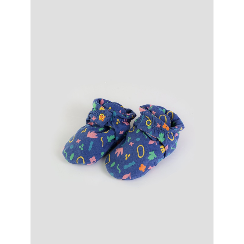 Popees Soft Cotton Printed  Booties (312 Months) for Baby Girls (color and design may vary depending on availability) 3-9