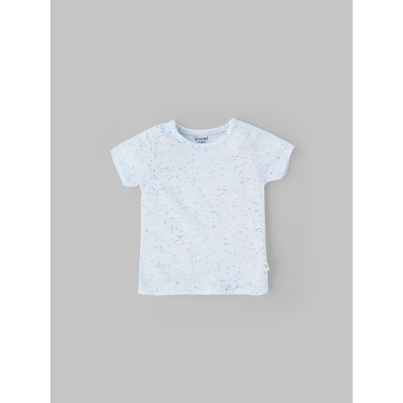 Popees Speckle Print Half Sleeve T-Shirt (0-9 Months) for Baby Boys 0-1 M