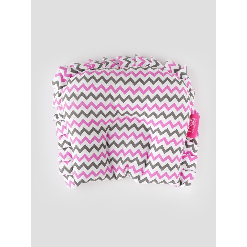 Popees Zigzag Print Head Shaping Pillow for Newborns (color and design may vary depending on availability)
