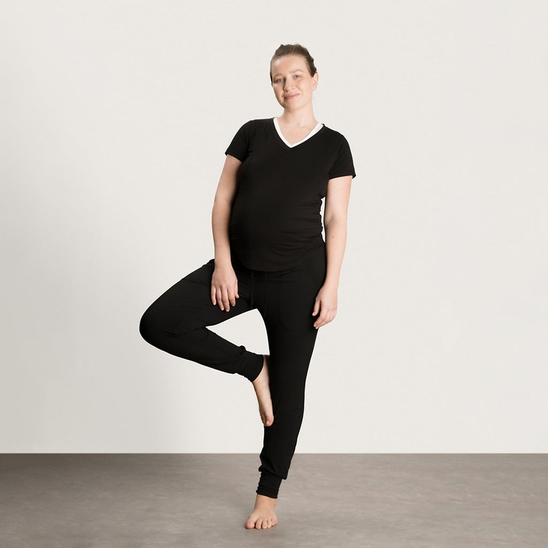 24/7 Soft Bamboo Jogger Black XS