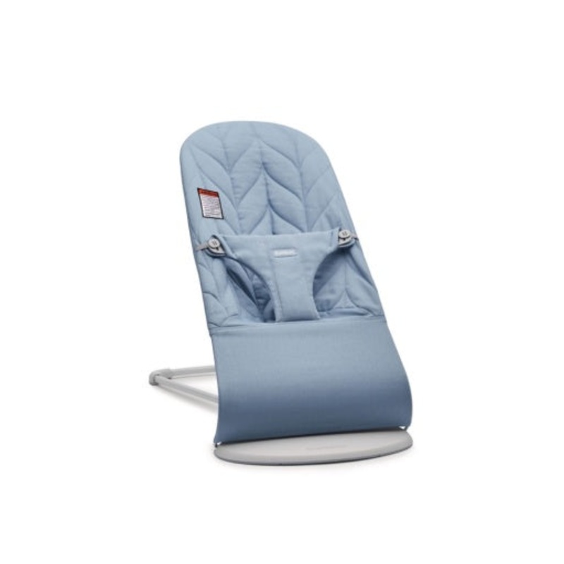 Bouncer Bliss Quilted Petal Blue Dark Grey Frame
