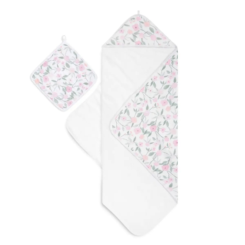 Boutique Cotton Muslin Towel + Washcloth set Ma Fleur
