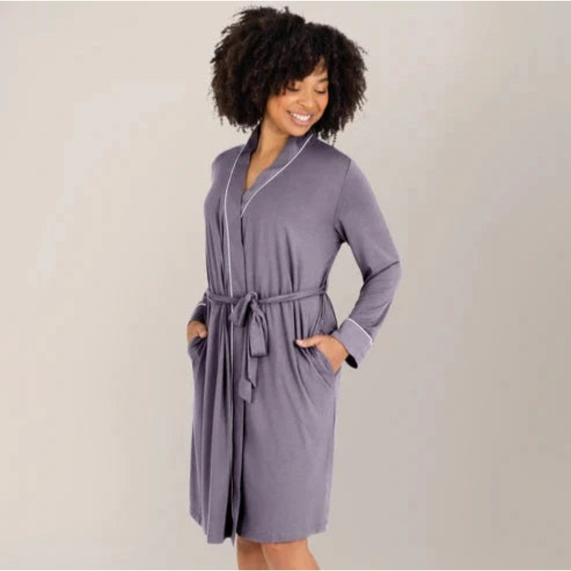 Clea Bamboo Robe Granit S/M