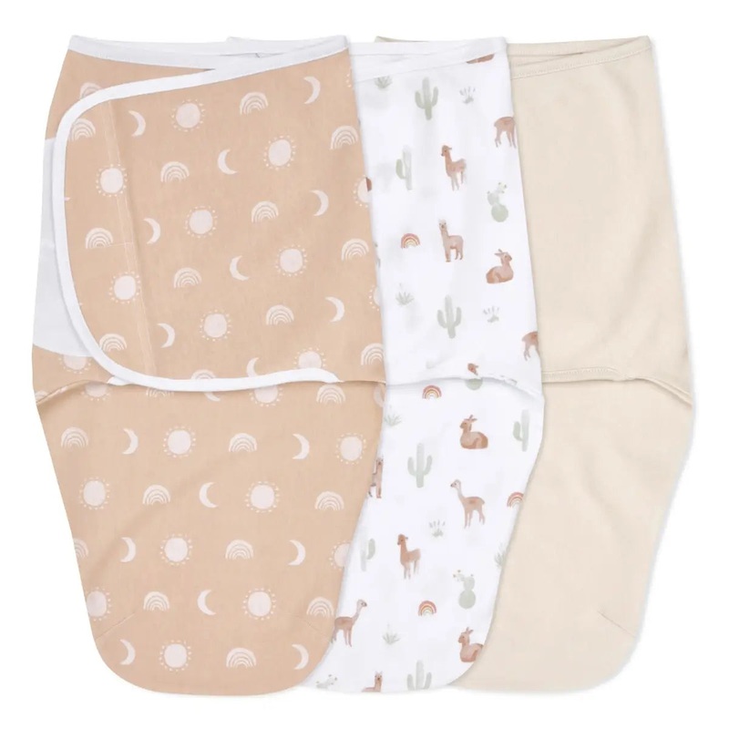 Essentials Easy Wrap Swaddle 3 Pack Desert Sun