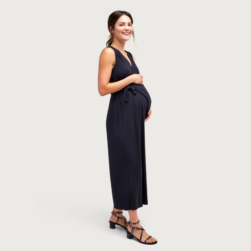 Francesca Jumpsuit Black Cropped XS