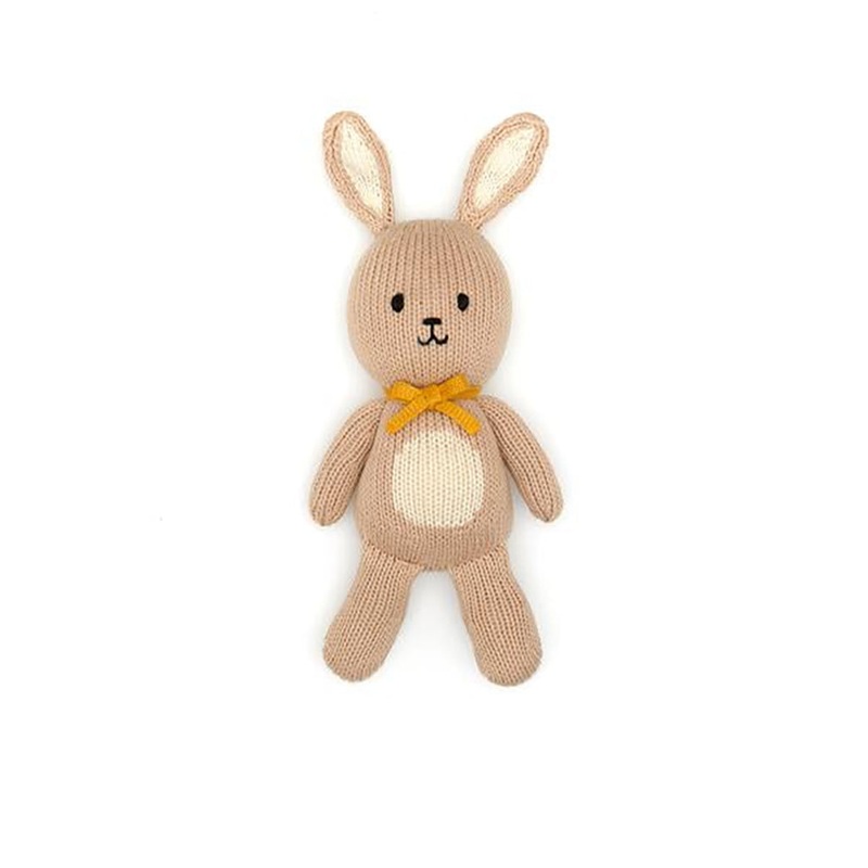 Handmade Baby Animal Doll Baby Bunny Yellow