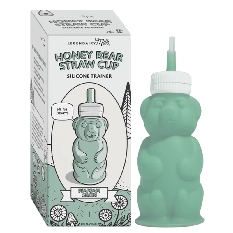 Honey Bear Straw Cup Seafoam