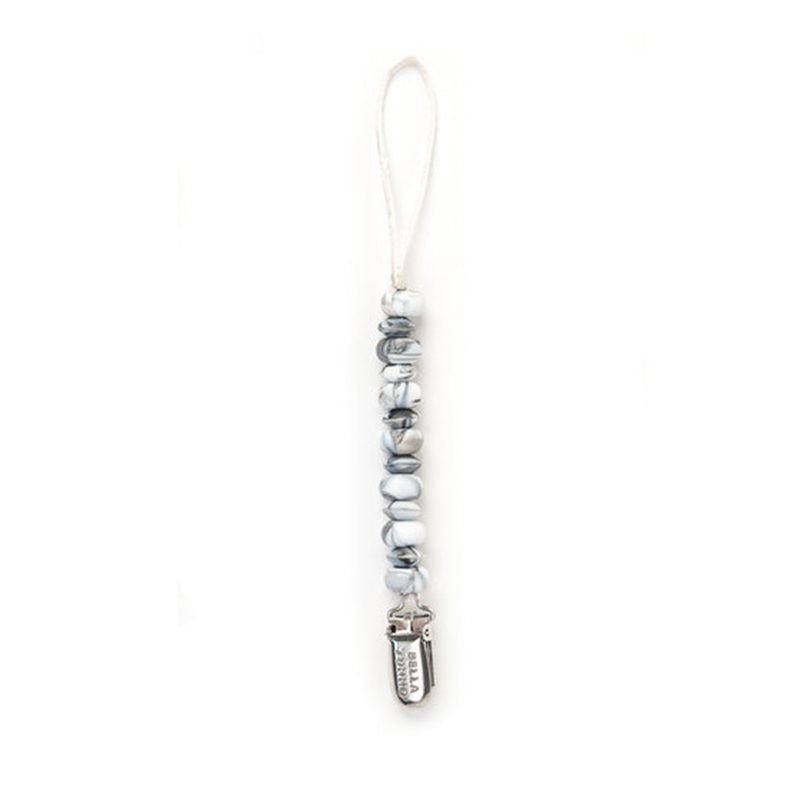 Silicone Pacifier Clip Marble