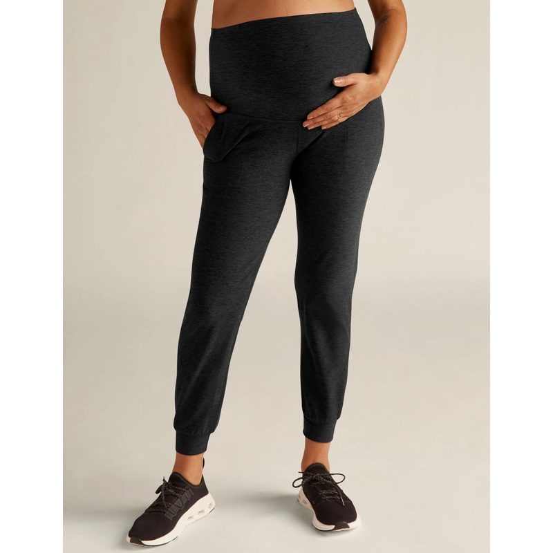 Spacedye Beyond the Bump Maternity Midi Jogger Darkestnight XS