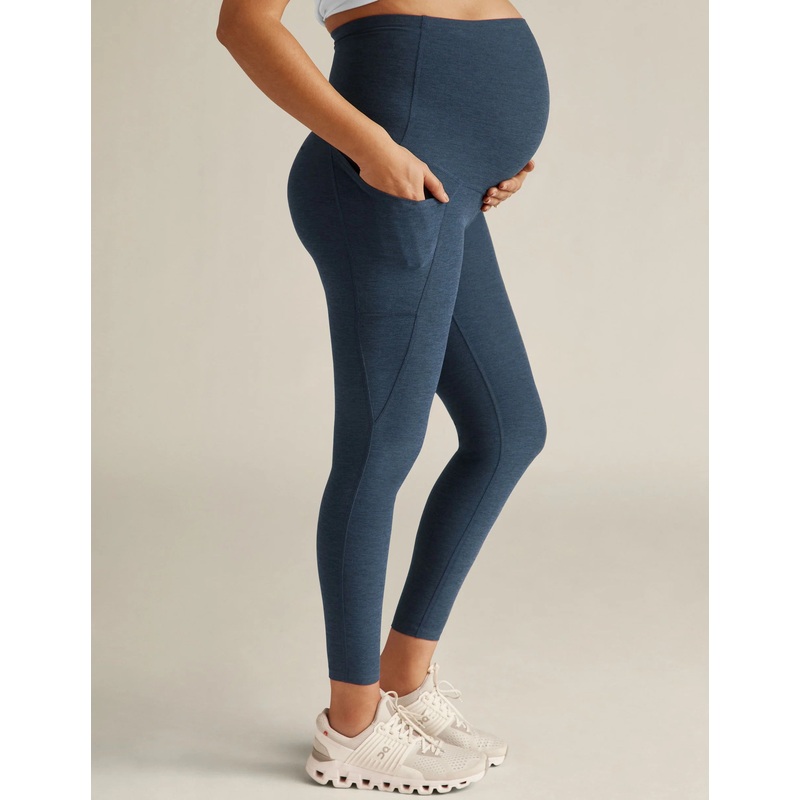 Spacedye Love the Bump Maternity Pocket Midi Legging Nocturnal Navy XS