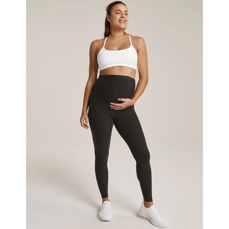 Spacedye Love the Bump Midi Maternity Legging Darkest Night XS