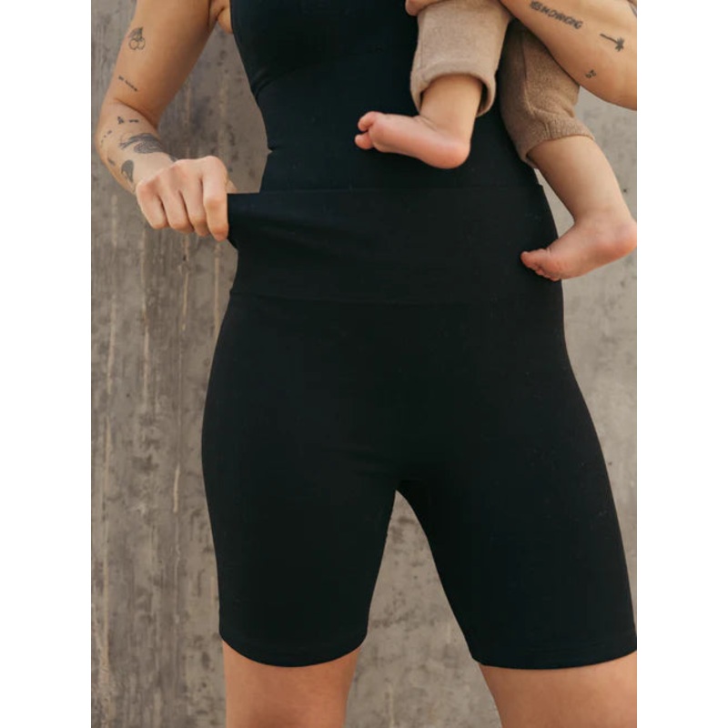 Sublime Bamboo Maternity + Postpartum Bike Short XS Black