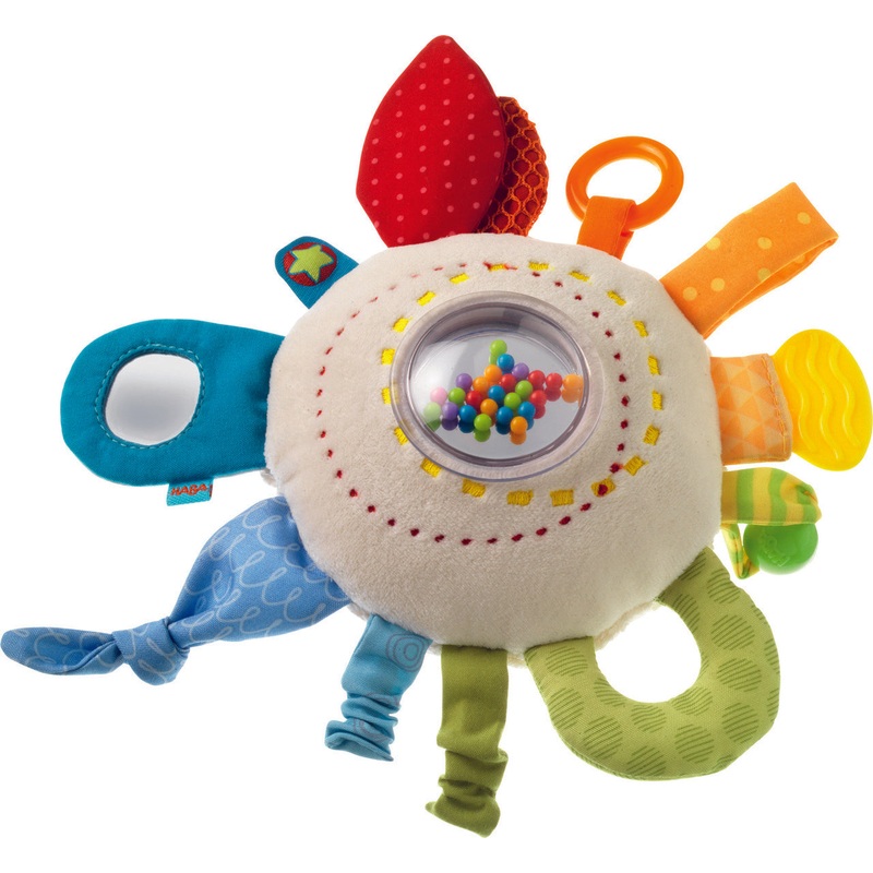 Teether Cuddly Rainbow Round