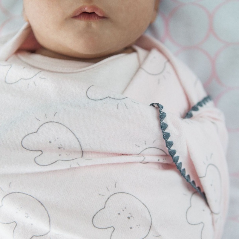 Ultimate Swaddle Pink Big Dots