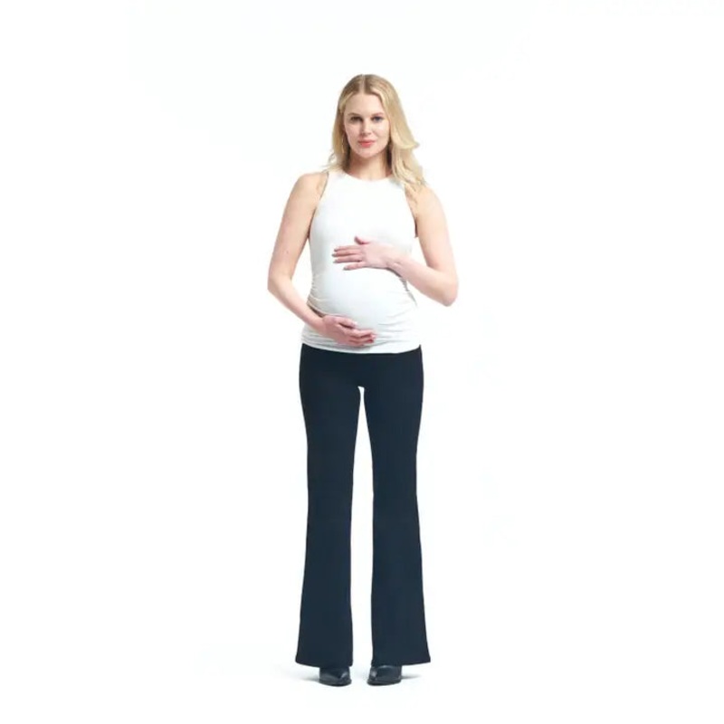33 Maternity Better Butter Slim Boot Jean with Bellyband Black 25