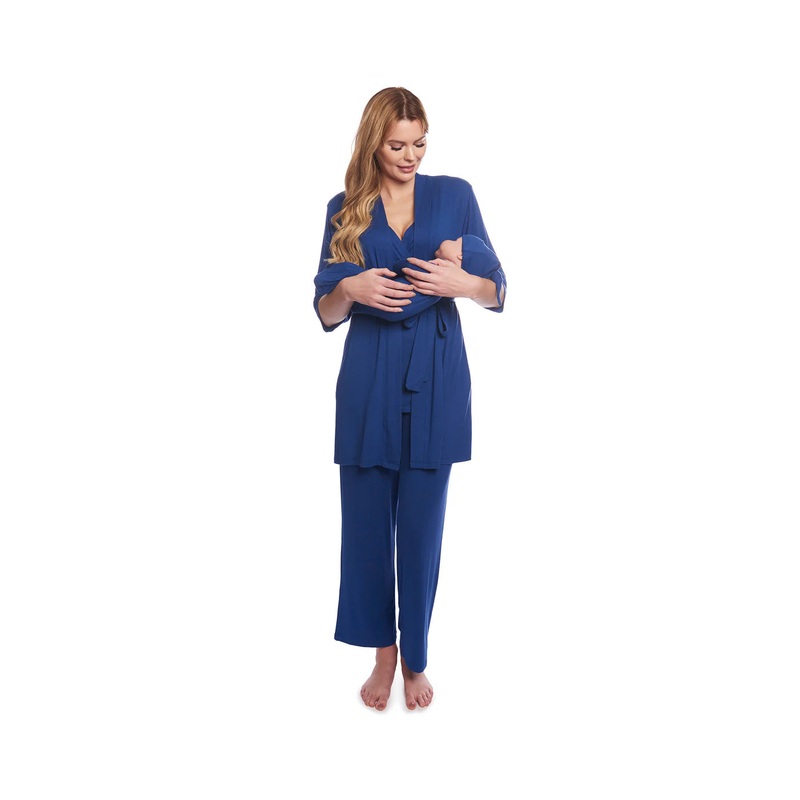 Analise 5 Piece Pajama Set Denim Blue S