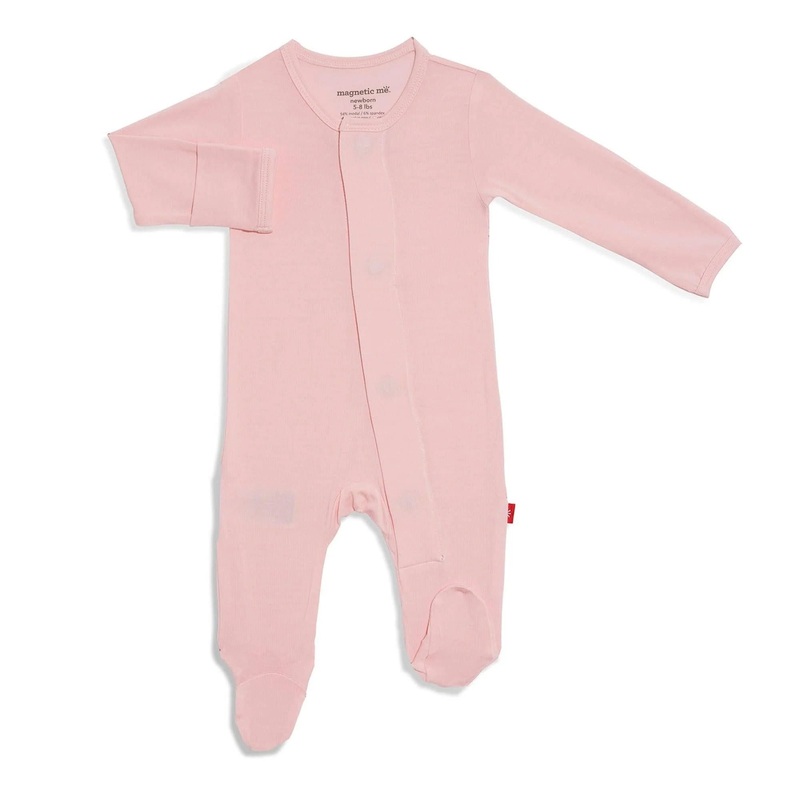 Modal Magnetic Footie Pink Dogwood NB