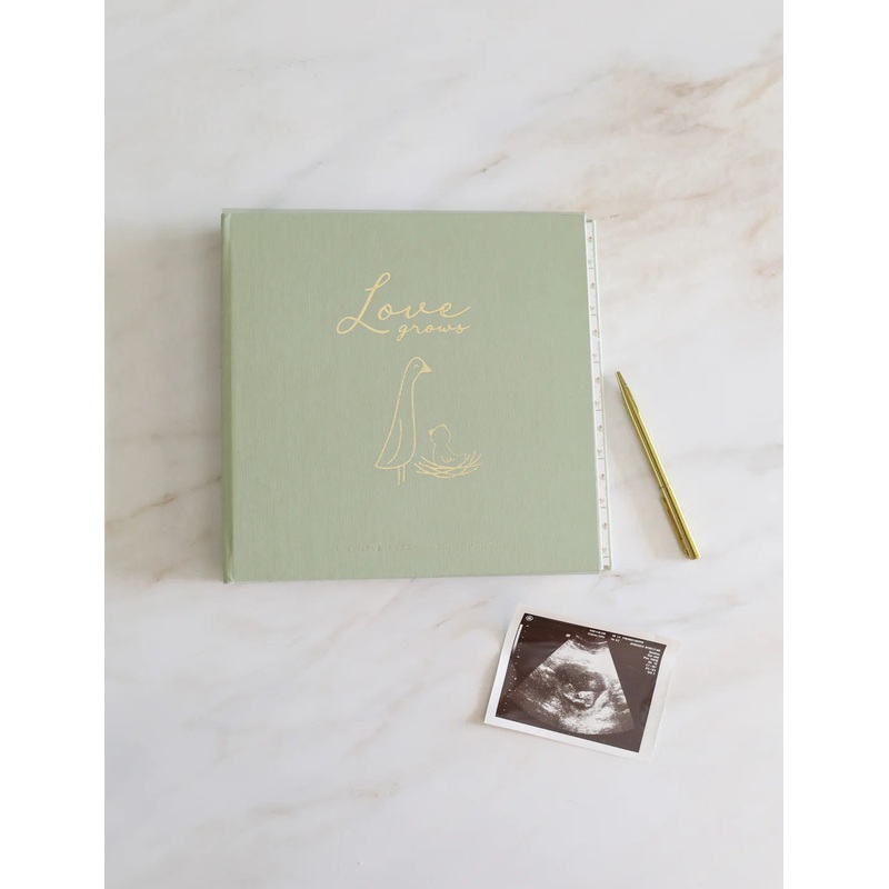 Pregnancy Memory Book Moss Green