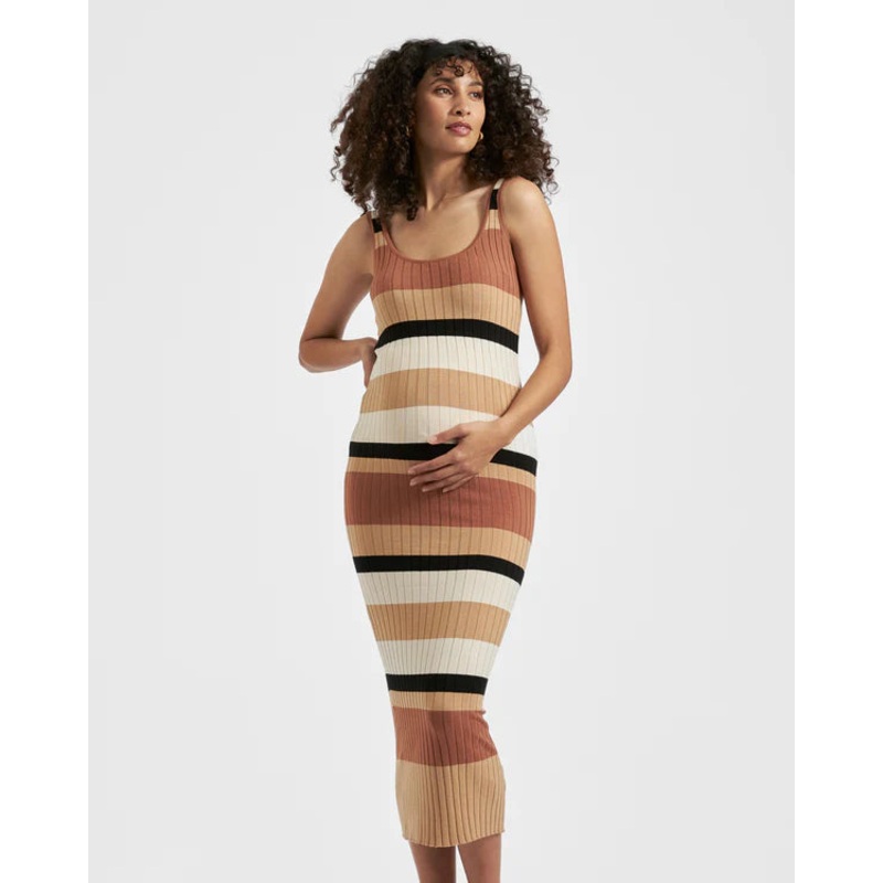 Sarah Stripe Knit Dress Multi XS