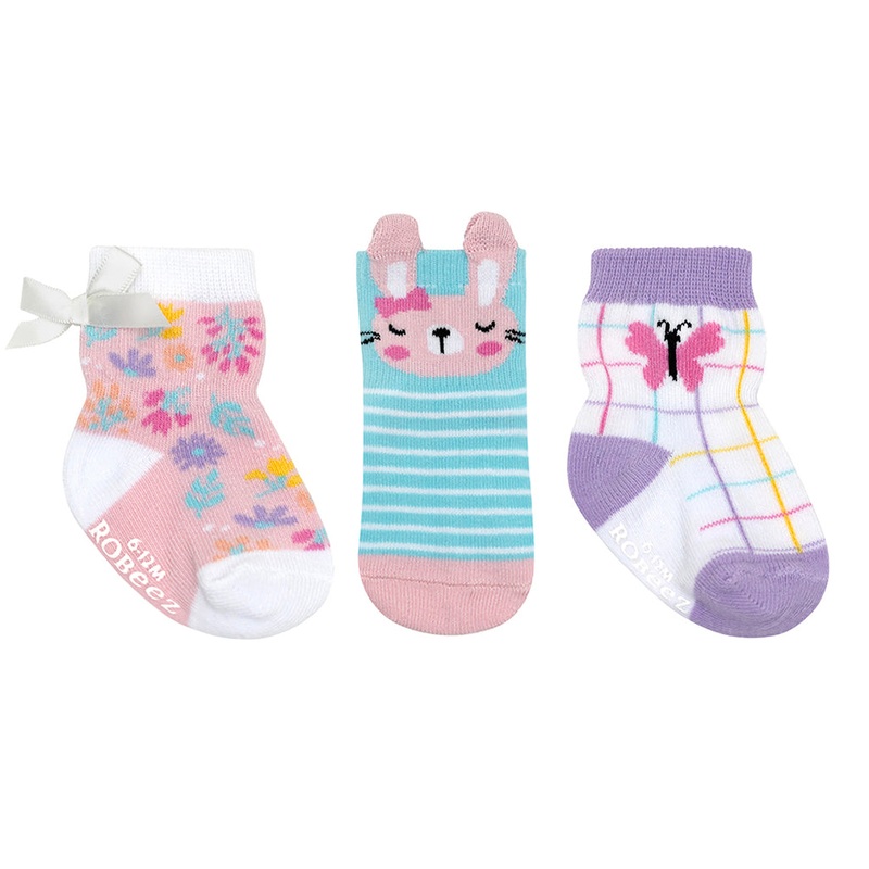 Sock Set of 3 Sweet Bunny 0-6M