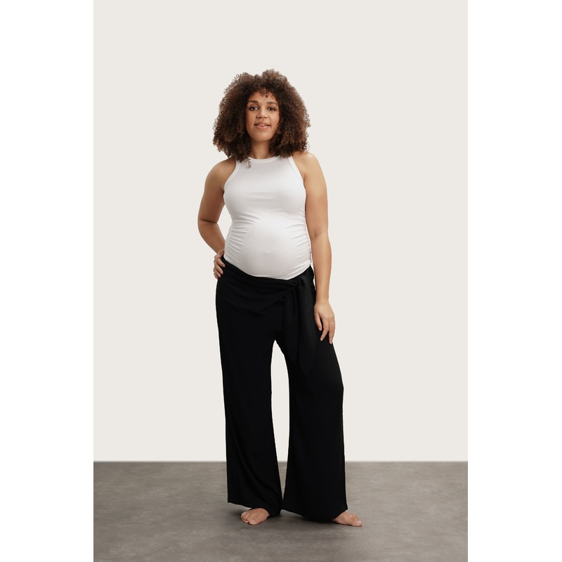 The Easy Wrap Pant Black XS