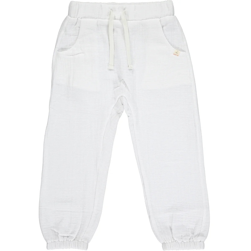 Bosun Cotton Gauze Pants White 0-3m