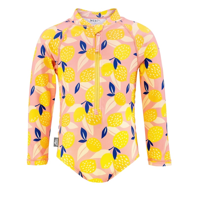 Girls One Piece UV Swimsuit Summer Citrus 6M