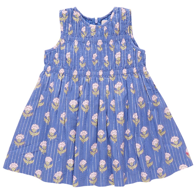 Girls Sleeveless Waverly Dress Periwinkle Small Bud 2Y