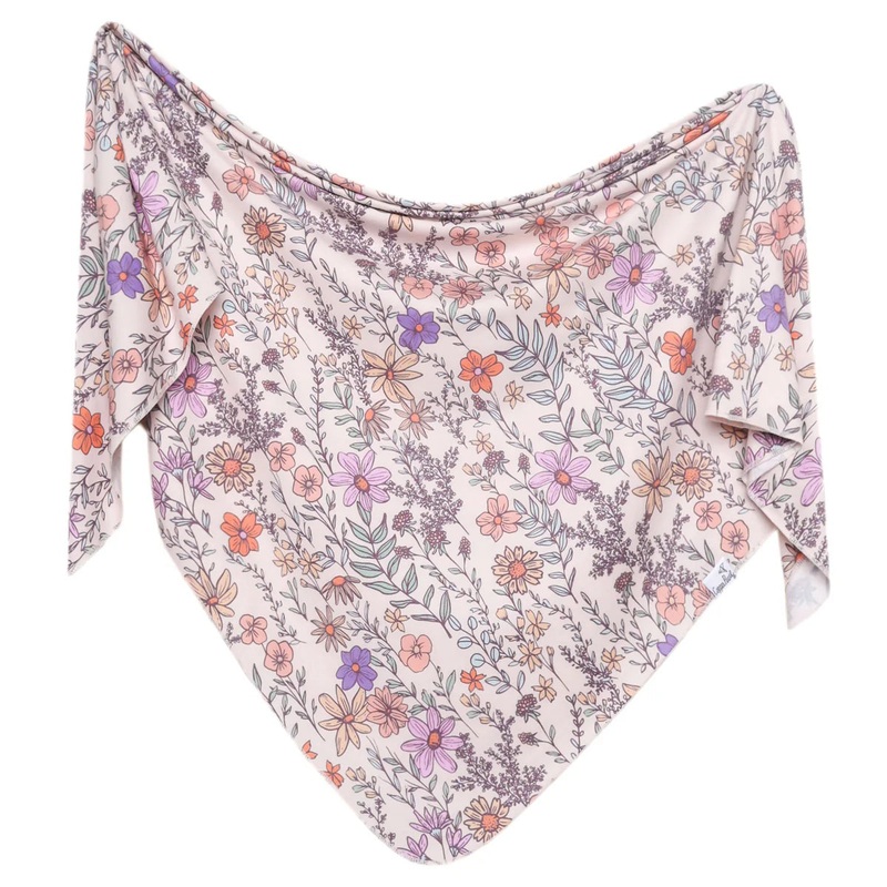 Knit Swaddle Blanket Flora