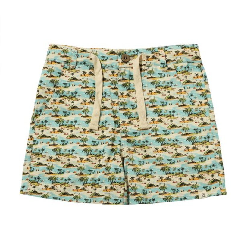 Mahalo Shorts Blue Islands 0-3M