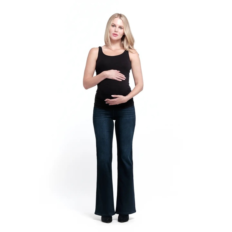 Maternity 33″ Better Butter Slim Boot Jean Yanique 24