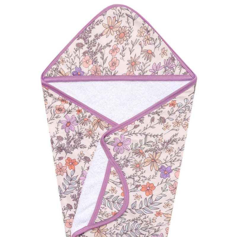 Premium Baby Knit Hooded Towel Flora