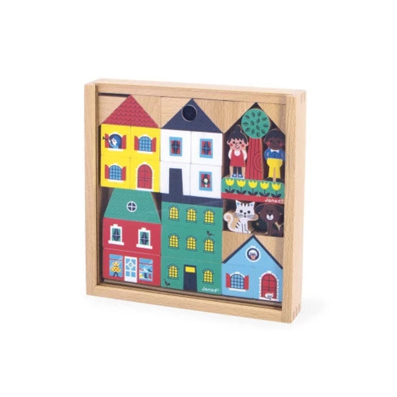 Set of 36 wooden blocks City – Cross Roads
