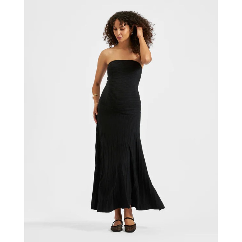Faith Knit Dress Black XS