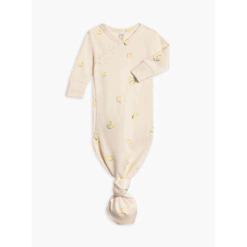 Indy Kimono Gown Lemon NB
