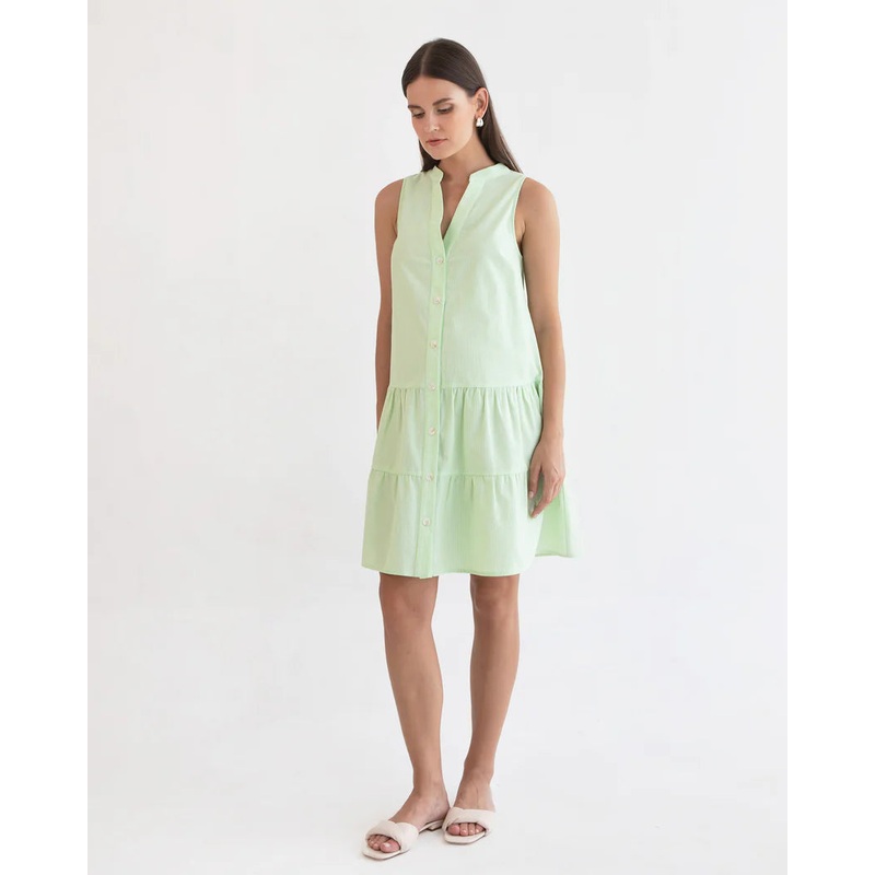 Melanie Sleeveless Dress Green XS
