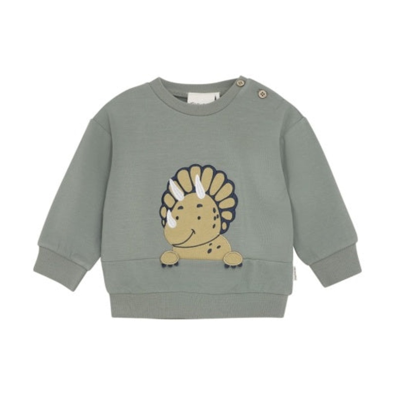 Minymo Applique Sweatshirt Triceratops 3m