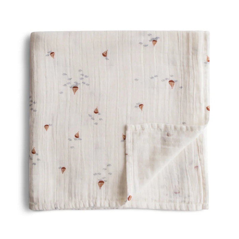 Organic Swaddle Blanket Boats