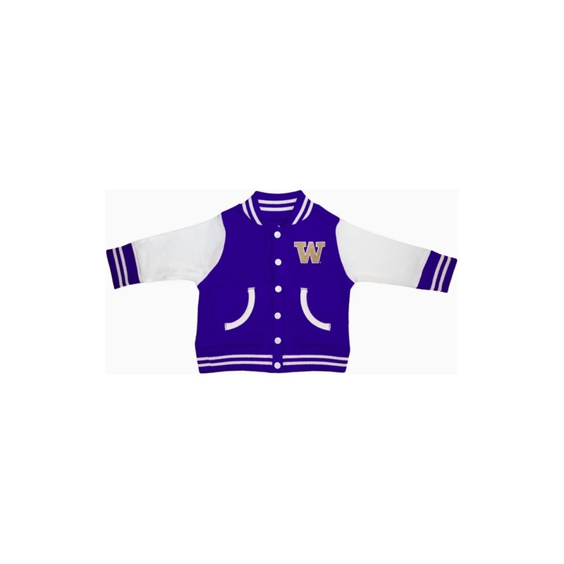 University of Washington Varsity Jacket Purple 3-6M