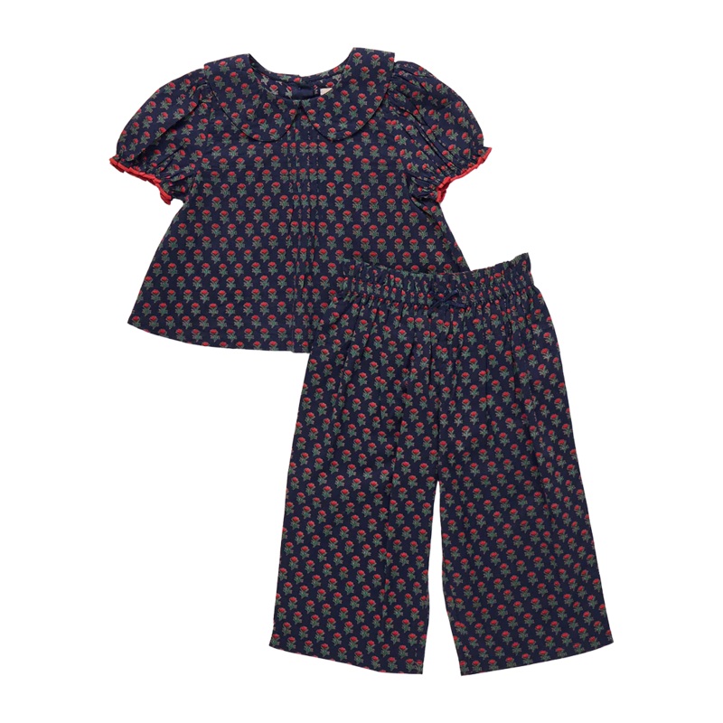 Baby Girls Dawson 2-Piece Set Navy Carnation 6-12M