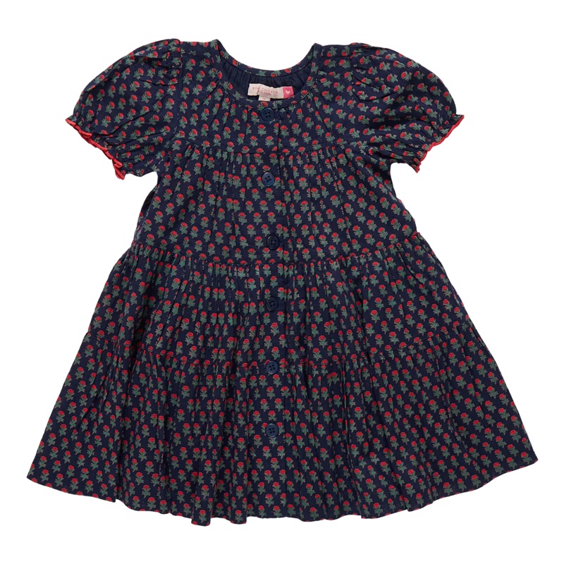Girls Elizabeth Dress Navy Carnation 2Y