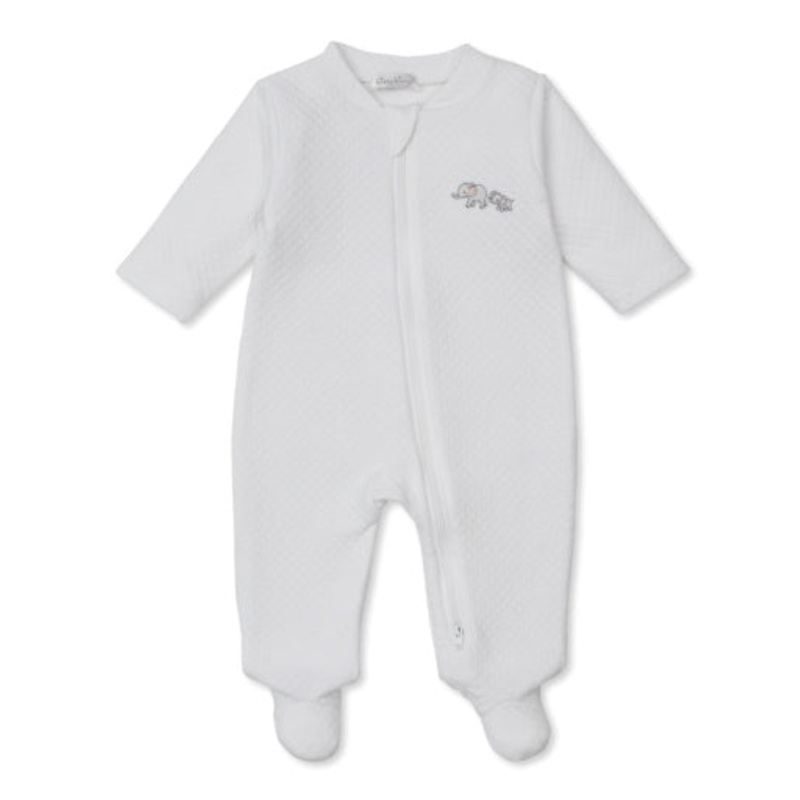 Jacquard Zip Footie Elephant Esprit NB