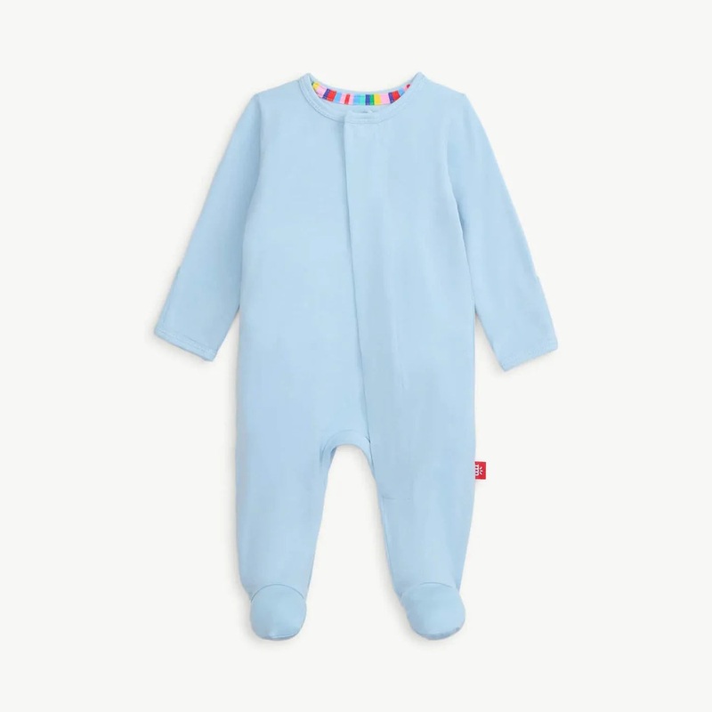 Modal Magnetic Footie Baby Blue NB