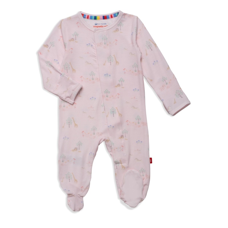 Modal Serene Safari Footie Pink PRE