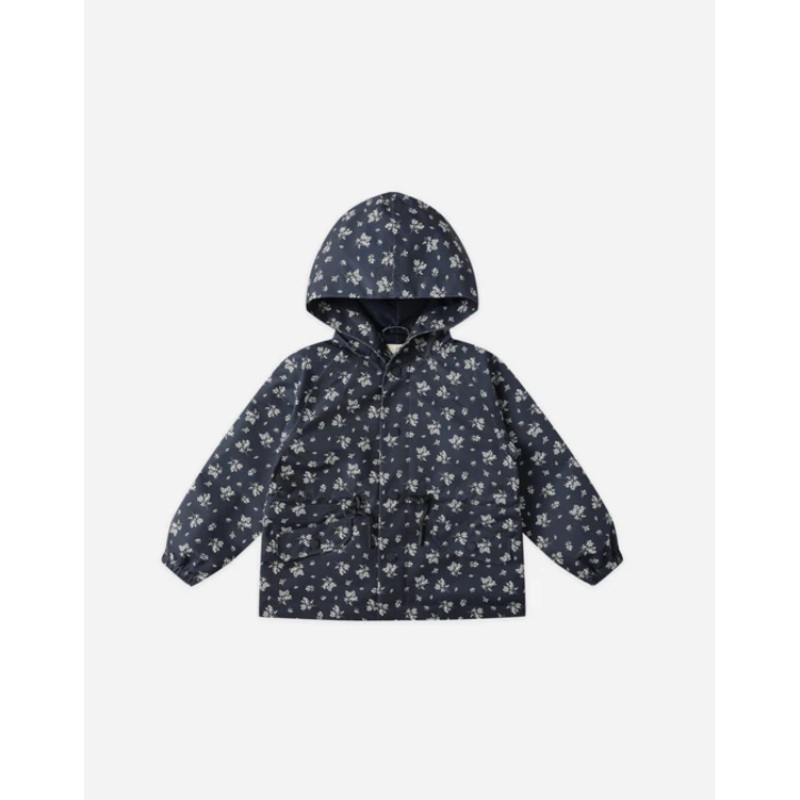 Raincoat Blue Floral 12-18M