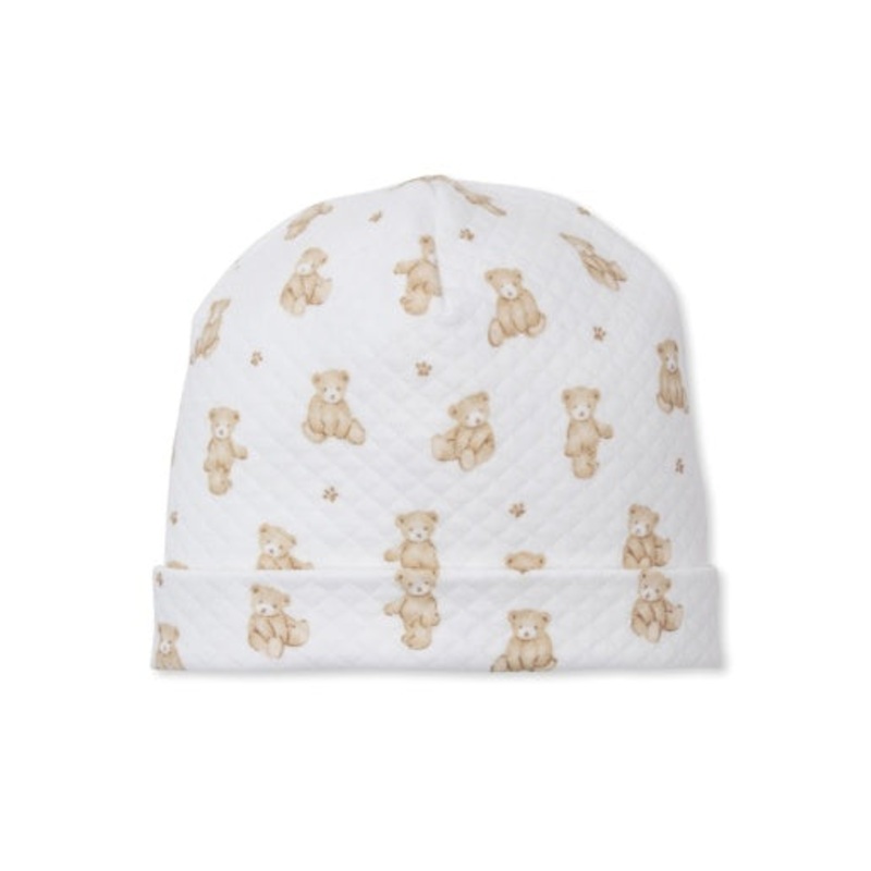 Teddy Bear Jacquard Beanie Brown NB