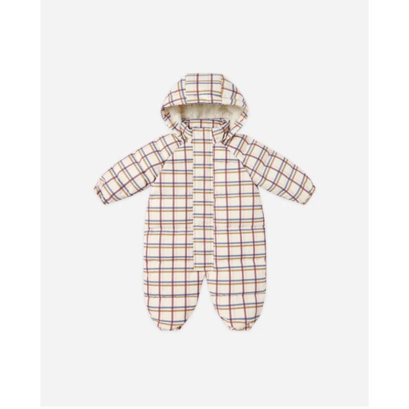 Puffer Onepiece Multi Plaid 3-6M